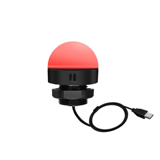 ANDONT 3-Stack USB LED Andon Tower Light, Single Layer, 5VDC, Red/Yellow/Green with Buzzer – Industrial Workstation Warning Light