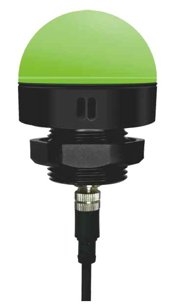 ANDONT 3 Colors Single Layer Three Stack Light, 50MM, Industrial Warning Lights, IP67(24VDC, Waterproof, Red/Yellow/Green, with Buzzer)