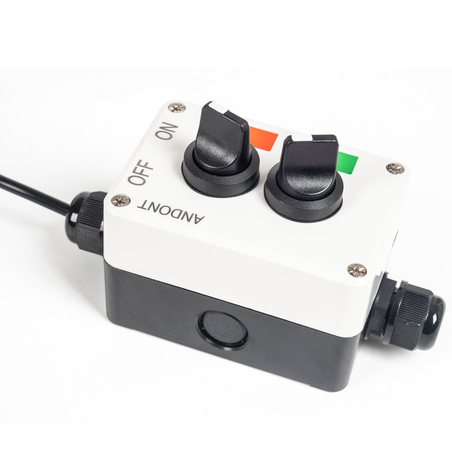 ANDONT 2 Stack Super Bright LED Andon Tower Lights, Red/Green, Off - ON,16 ft Extension Cord, 6 ft Industrial Adapter, IP65, 2.36" Diameter 15.6" Length, Plug Play Ready - ANDONT