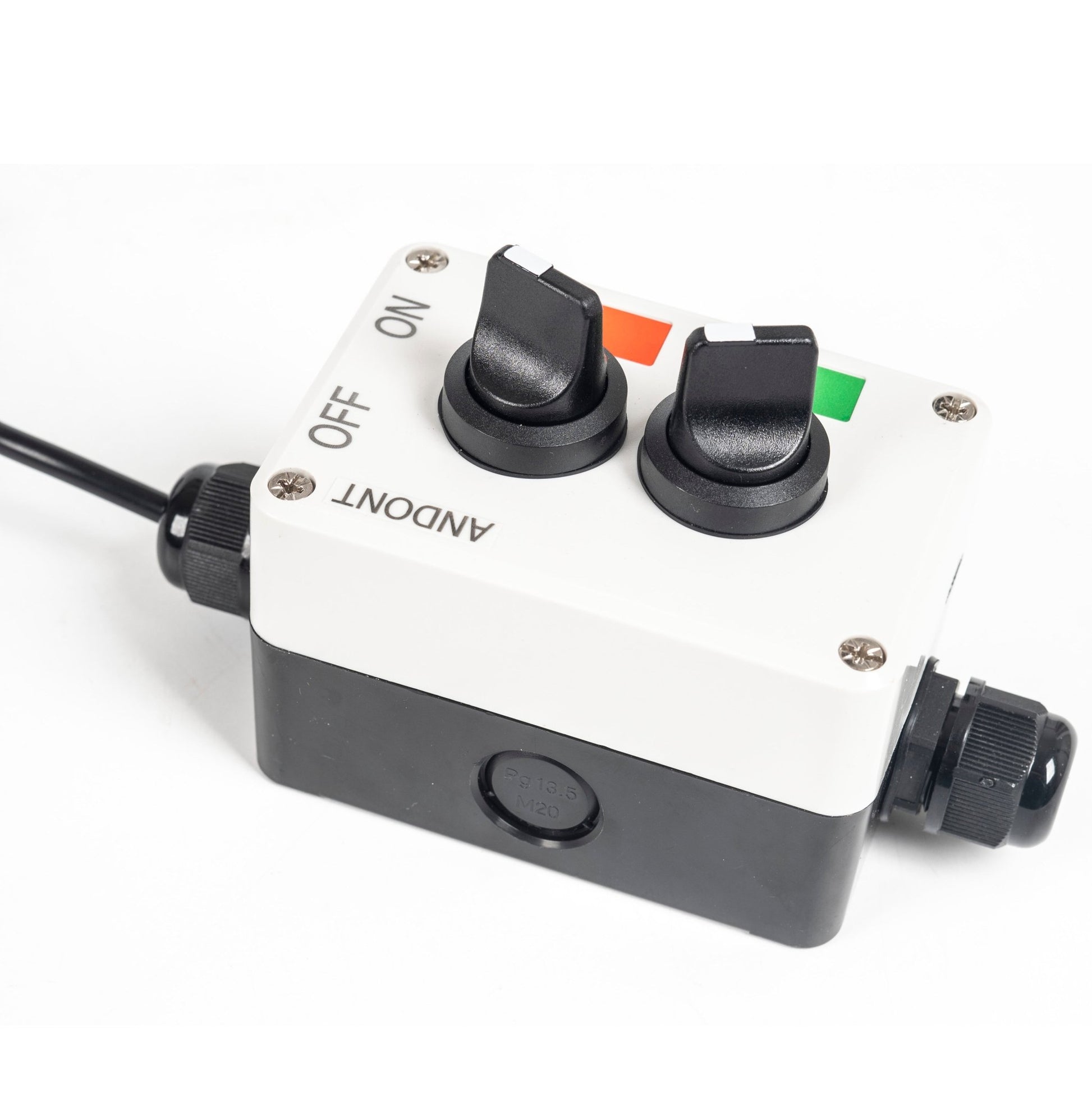 ANDONT 2 Stack Super Bright LED Andon Tower Lights, Red/Green, Off - ON,16 ft Extension Cord, 6 ft Industrial Adapter, IP65, 2.36" Diameter 15.6" Length, Plug Play Ready - ANDONT