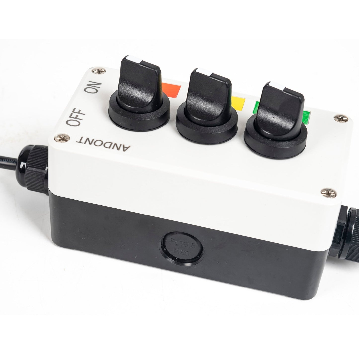 ANDONT 3 Stack Super Bright LED Andon Tower Lights with Buzzer, Red/Yellow/Green, Off - ON or Flash,16 ft Extension Cord, 6 ft Industrial Adapter, IP53, 2.36" Diameter 17.8" Length, Plug Play Ready - ANDONT