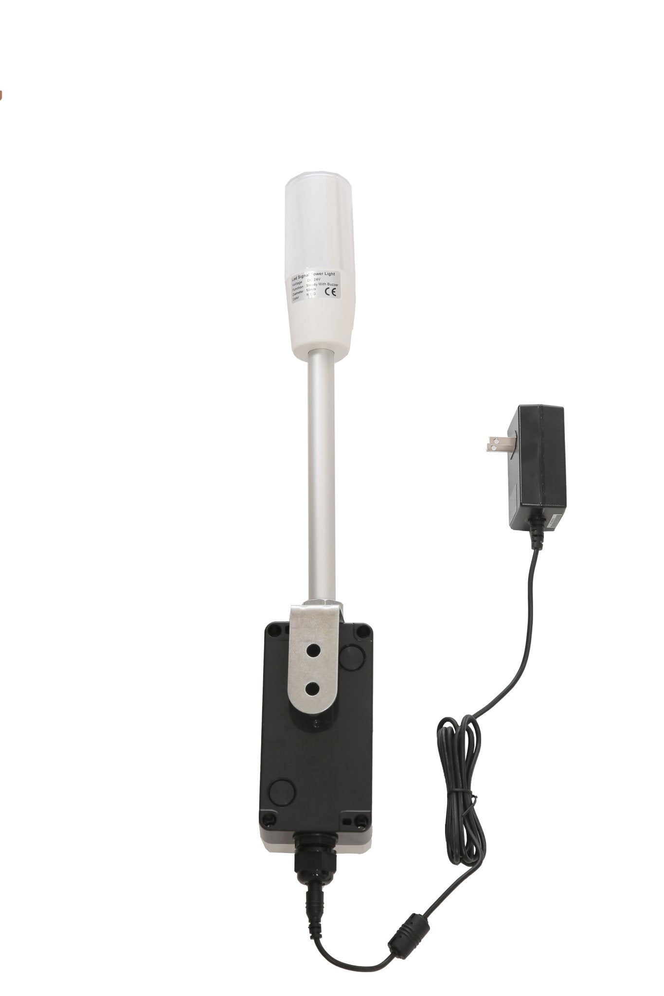 ANDONT 3 Stack Super Bright LED Andon Tower Lights with Buzzer, Red/Yellow/Green, OFF - ON or Flash,16 ft Extension Cord, 6 ft Industrial Adapter, IP53, Plug Play Ready - ANDONT